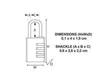 Load image into Gallery viewer, Master Lock Brass Finish Combination Padlock