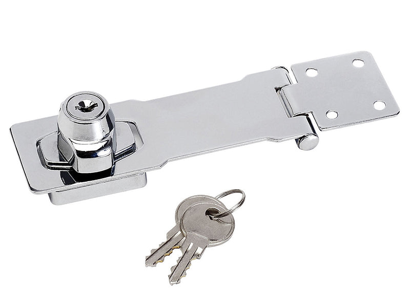 Master Lock Chrome Plated Steel Locking Hasp 118mm