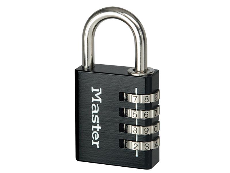 Master Lock Black Finish Combination Padlock