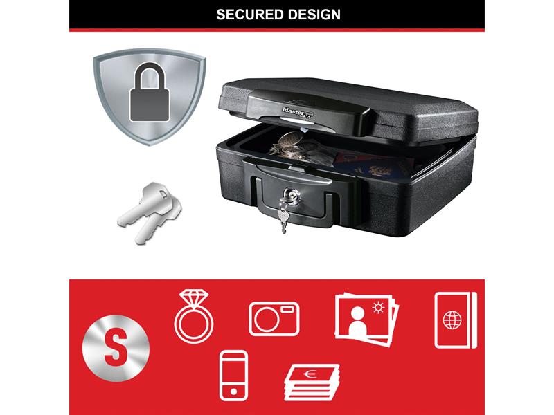 Master Lock Small Key Locking Fire & Water Chest