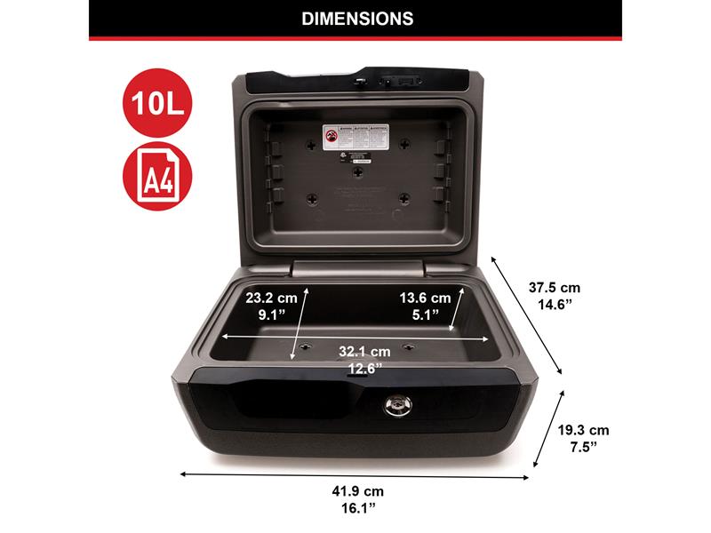 Master Lock Large Key Locking Fire & Water Chest