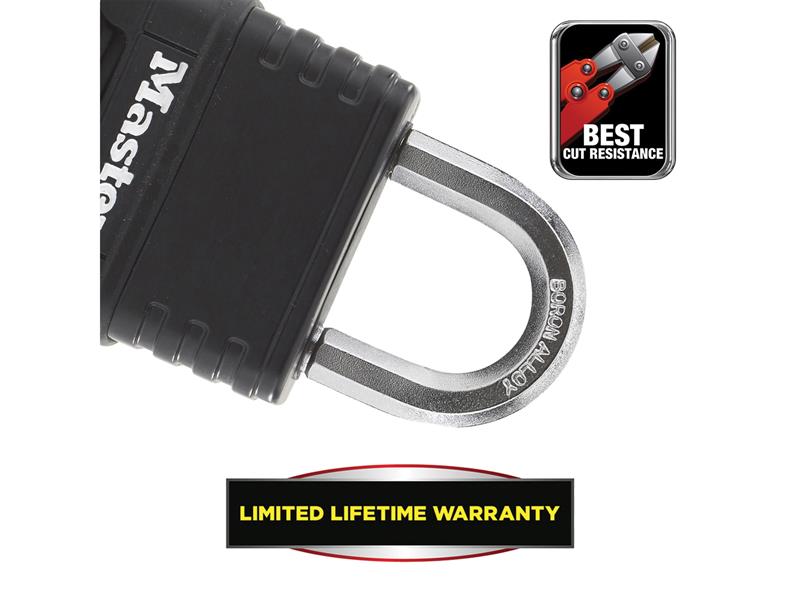 Master Lock Excell™ 4-Digit Black Finish Combination 50mm Padlock