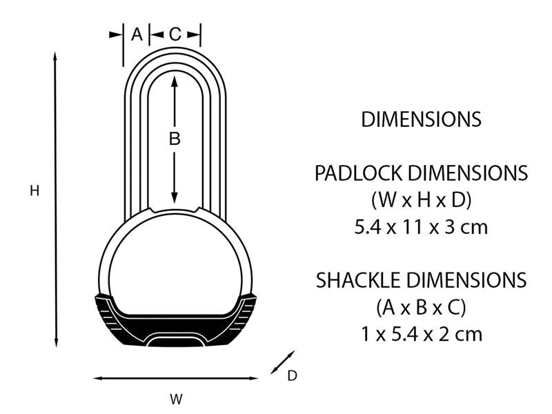 Master Lock Excell™ Chrome Plated 54mm Padlock