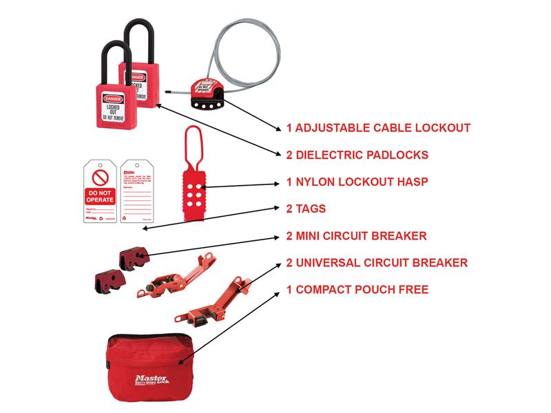 Master Lock General Maintenance Lockout Kit, 11 Piece