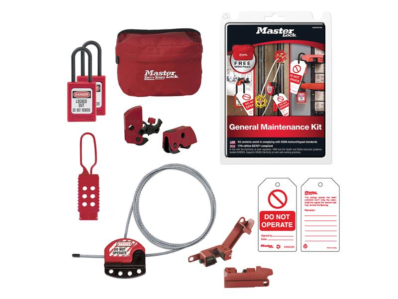 Master Lock General Maintenance Lockout Kit, 11 Piece