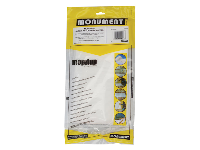 Monument 2951Y MOPITUP® Cloths Pack of 3