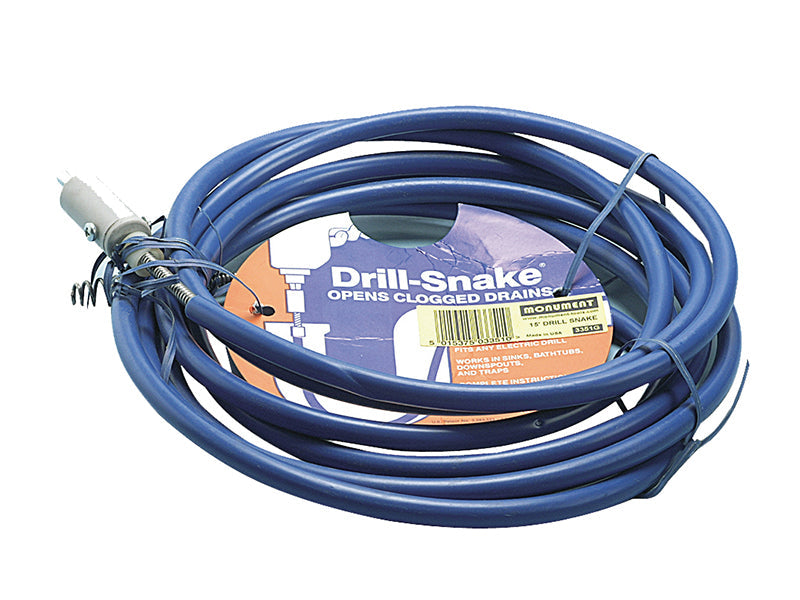 Monument 3351G Drill Snake - 15ft Snake