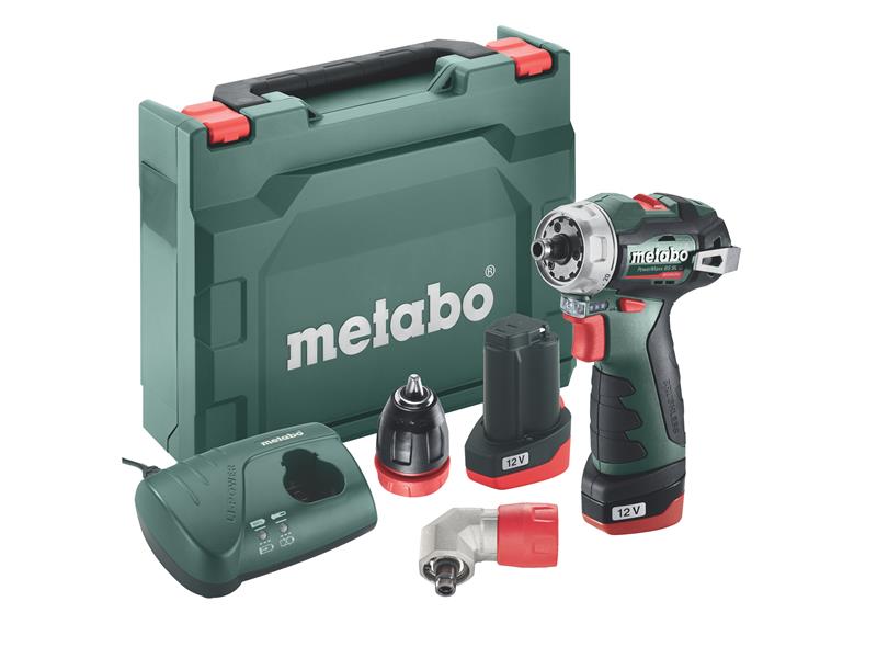 Metabo PowerMaxx BS BL Q Brushless Drill/Screwdriver 12V 2 x 2.0Ah Li-ion