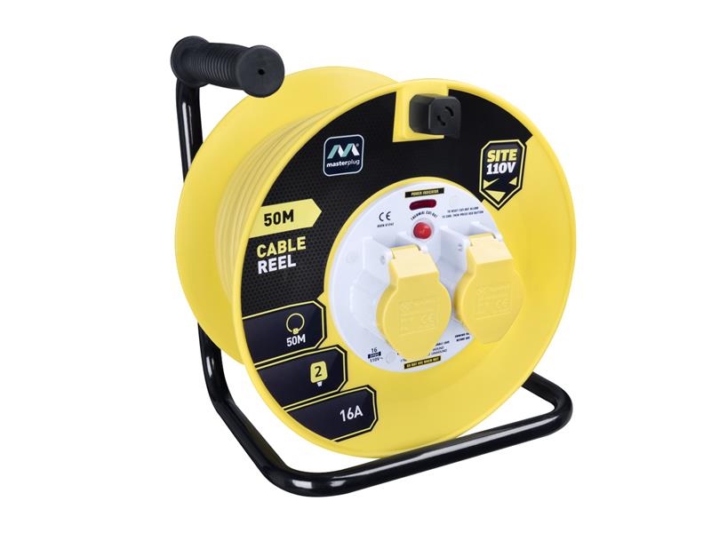 Masterplug Cable Reel 110V 16A Thermal Cut-Out