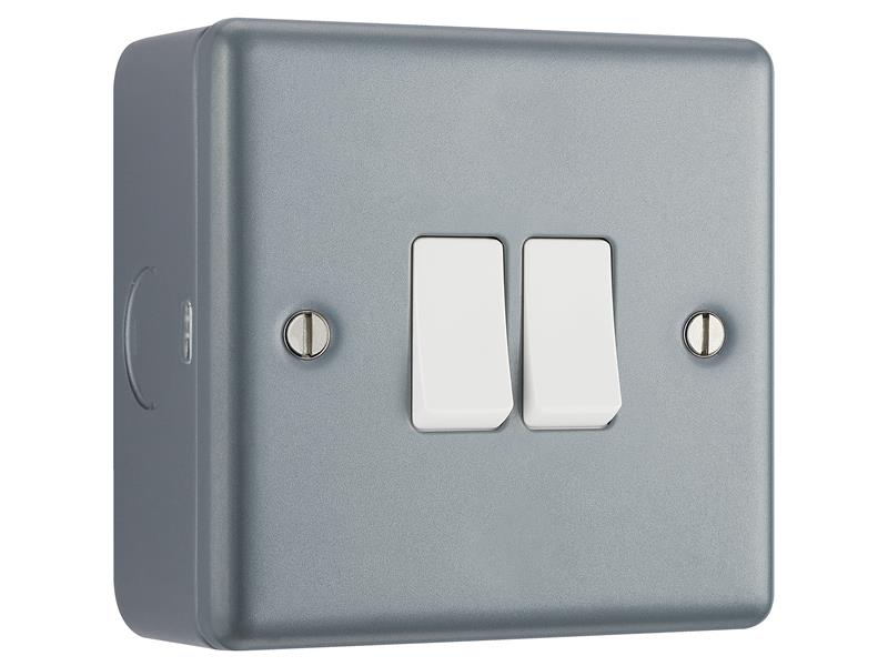 Masterplug Metal Clad Light Switch