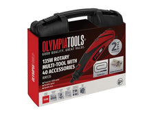 Load image into Gallery viewer, Olympia Power Tools Mini Rotary Multi-Tool with 40 Piece Accessory Set 135W 240V