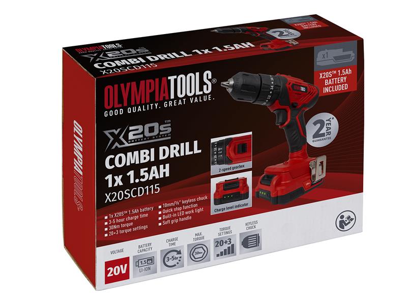 Olympia Power Tools X20S™ Combi Drill Driver