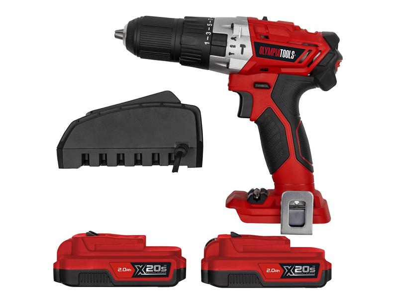 Olympia Power Tools X20S™ Combi Drill 20V 2 x 2.0Ah Li-ion