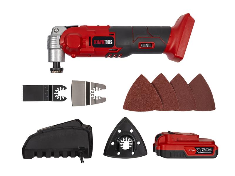 Olympia Power Tools X20S™ Multi-Tool 20V 1 x 2.0Ah Li-ion