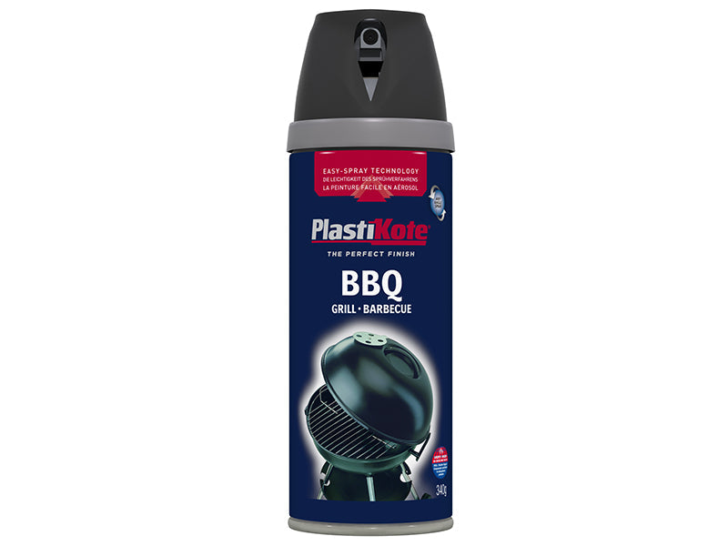 PlastiKote Twist & Spray BBQ Paint Black 400ml