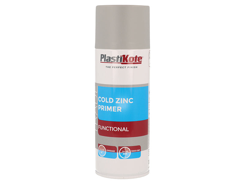 PlastiKote Trade Cold Zinc Spray Primer 400ml