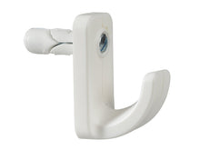 Load image into Gallery viewer, Plasplugs White Single Hollow Door Hook Pack of 1