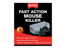 Load image into Gallery viewer, Rentokil Fast Action Mouse Killer (Twin Pack)