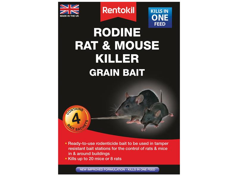 Rentokil Rodine Rat & Mouse Killer Grain Bait