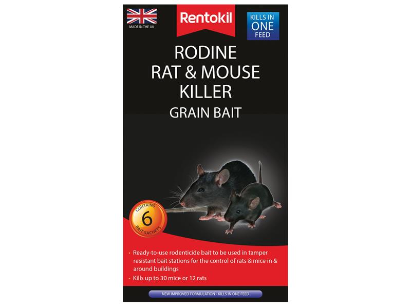 Rentokil Rodine Rat & Mouse Killer Grain Bait