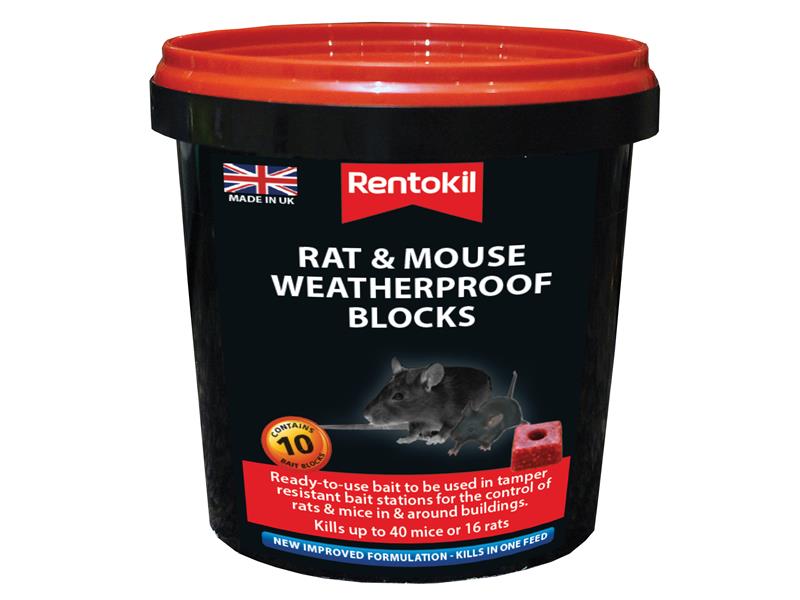 Rentokil Rat & Mouse Weatherproof Blocks