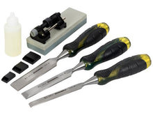 Load image into Gallery viewer, Roughneck Bevel Edge Chisel &amp; Sharpening Kit, 6 piece