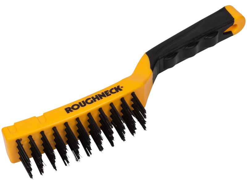 Roughneck Carbon Steel Wire Brush Soft Grip