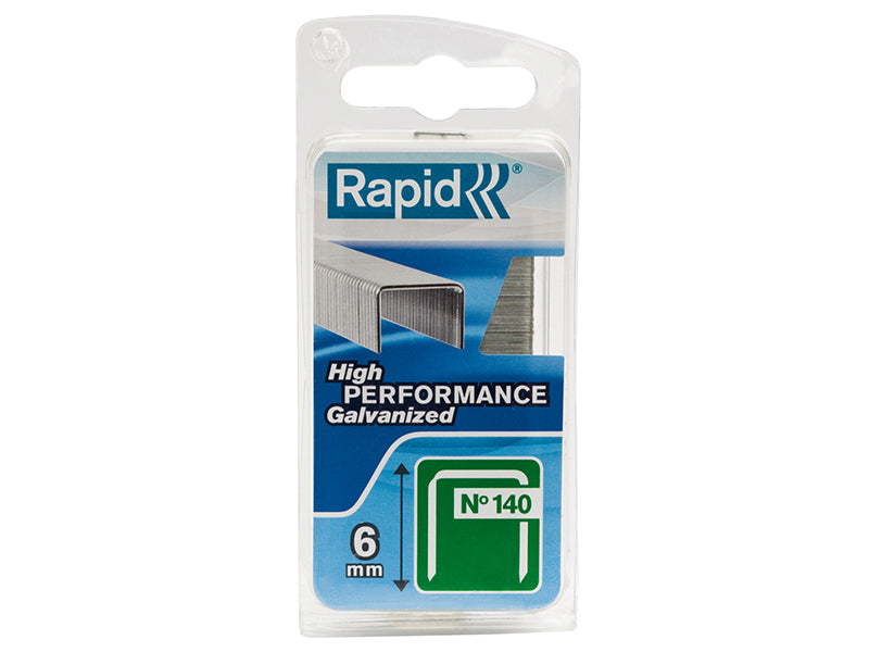 Rapid 140 Series Galvanised Staples