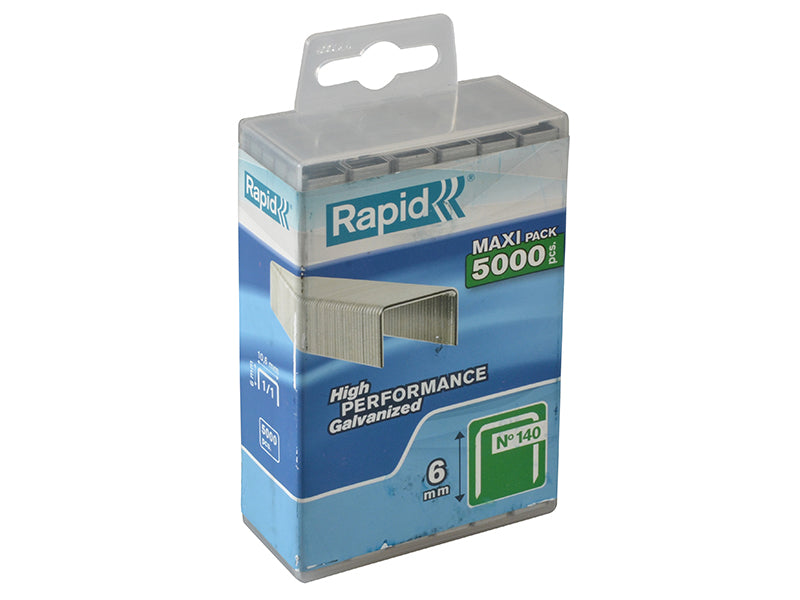 Rapid 140 Series Galvanised Staples