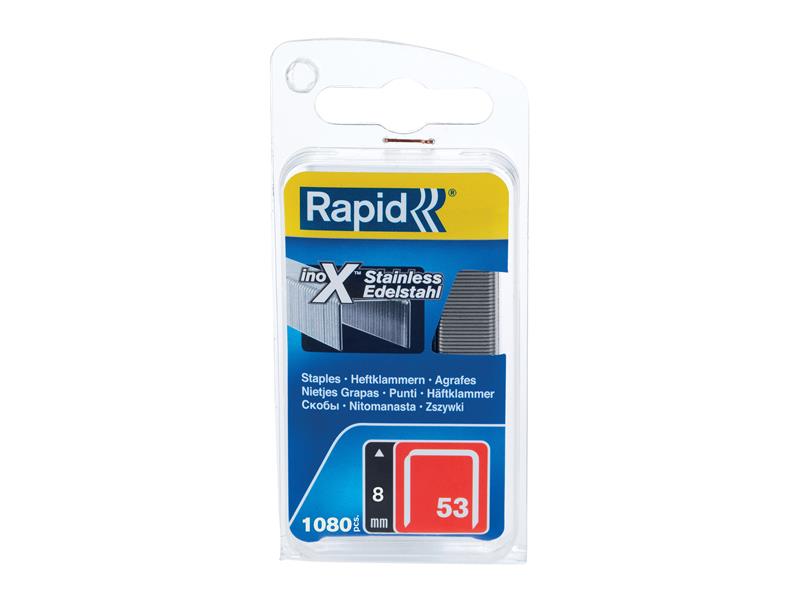 Rapid 53 Series Stainless Steel Fine Wire Staples