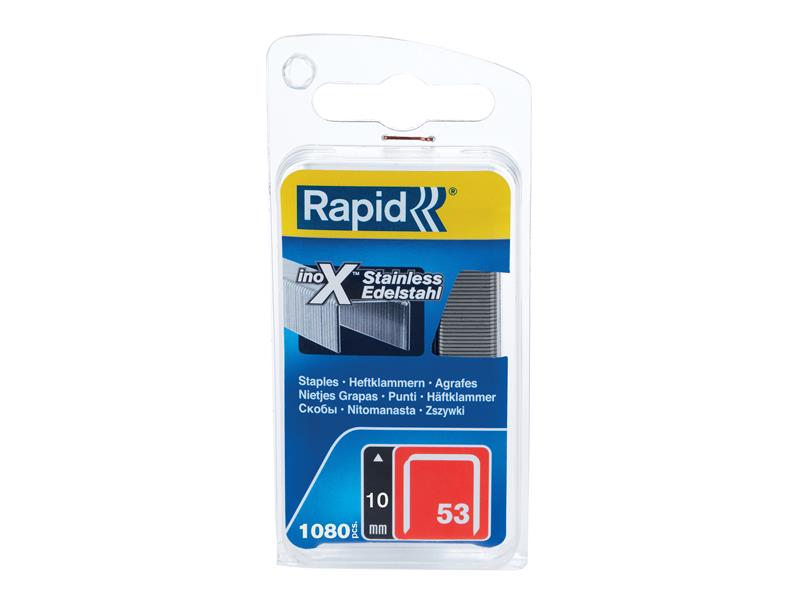 Rapid 53 Series Stainless Steel Fine Wire Staples