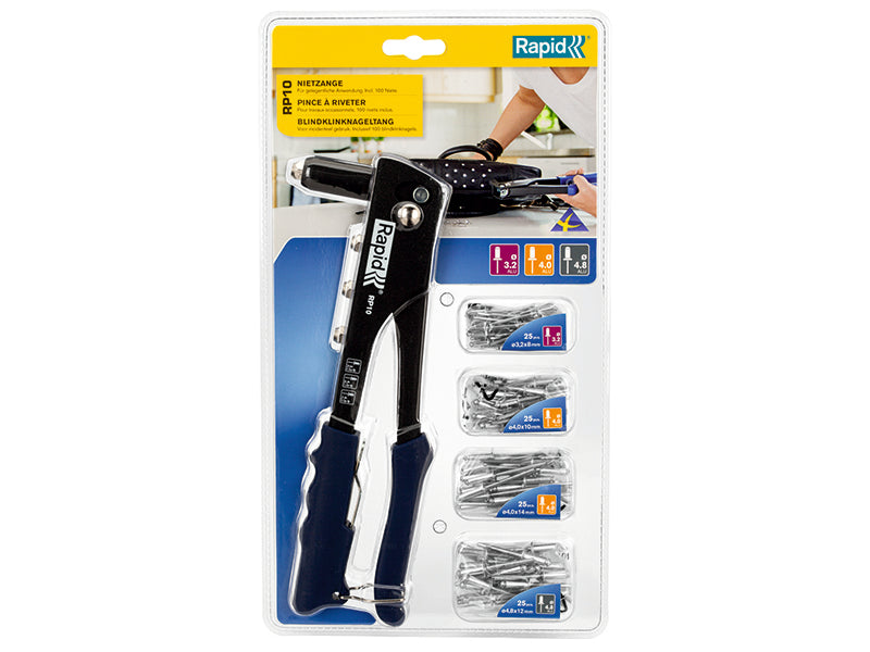 Rapid RP10 Hand Riveter Starter Kit (100 Piece)