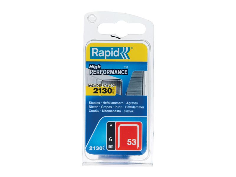 Rapid 53 Series Galvanised Staples