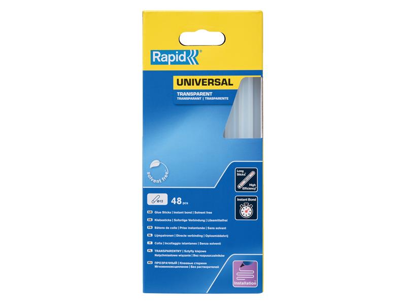 Rapid Universal Glue Sticks 12 x 190mm (Pack 48)