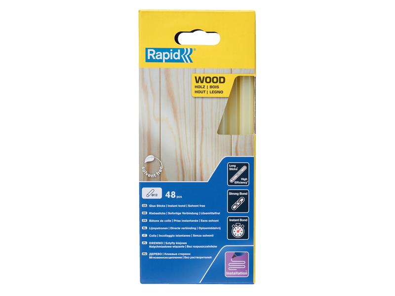 Rapid Wood Glue Sticks 12 x 190mm (Pack 48)