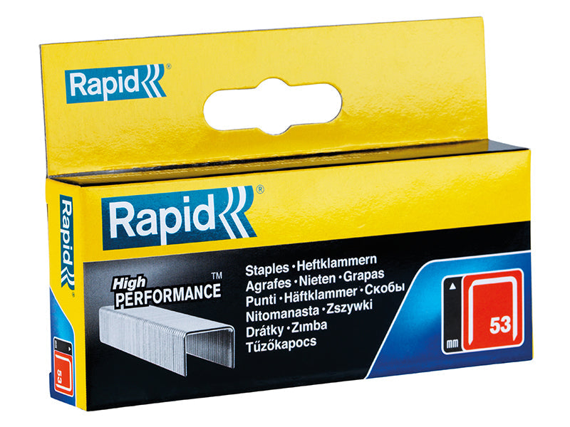 Rapid 53 Series Galvanised Staples