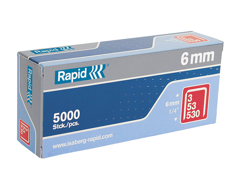 Rapid 53 Series Galvanised Staples