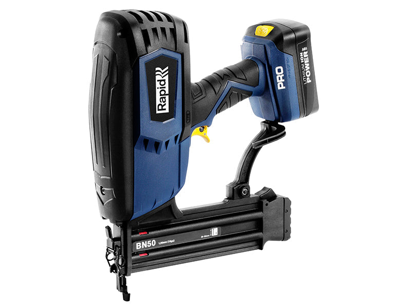 Rapid PRO BN50 Cordless Brad Nailer 18 Gauge 18V 2 x 2.0Ah Li-ion