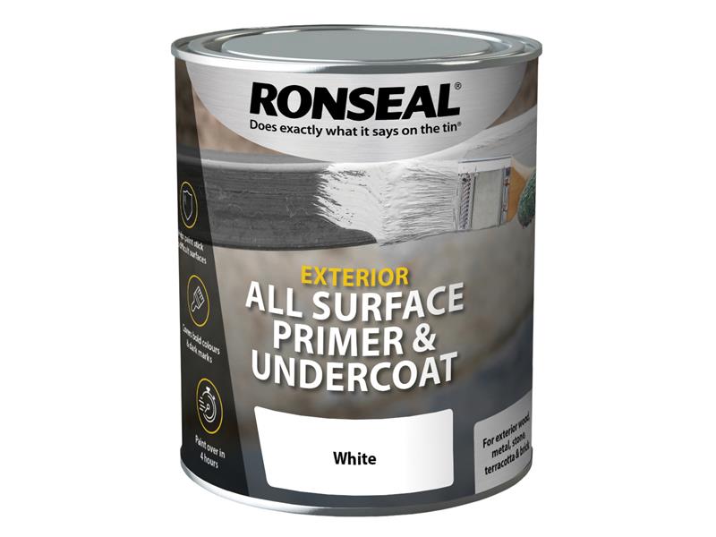 Ronseal All Surface Primer & Undercoat Exterior White 750ml