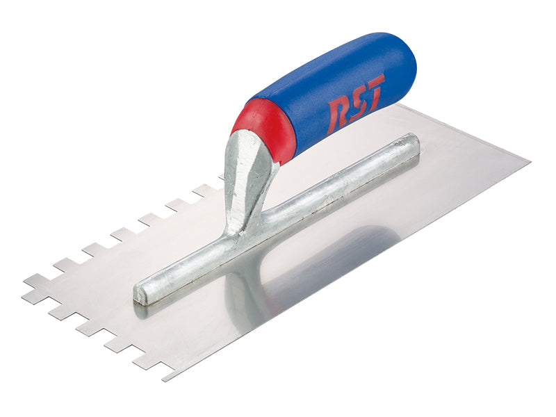 R.S.T. Notched Trowel Square 6mm¬≤ Soft Touch Handle 11 x 4.1/2in