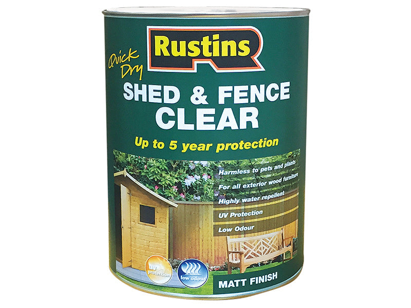 Rustins Quick Dry Shed and Fence Clear Protector