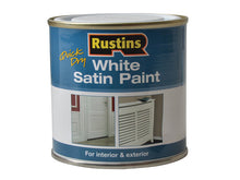 Load image into Gallery viewer, Rustins Quick Dry White Satin Paint