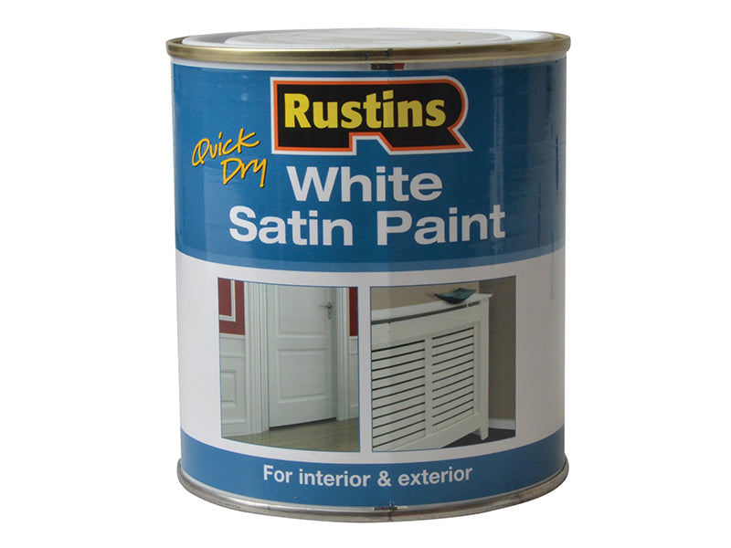 Rustins Quick Dry White Satin Paint