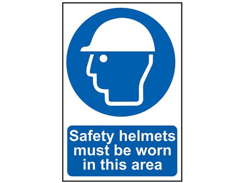 Scan Sign: Safety Helmets Must Be Worn