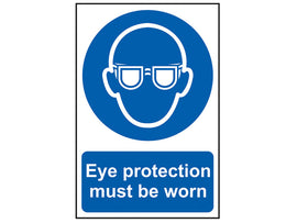 Scan Eye Protection Must Be Worn - PVC Sign 200 x 300mm