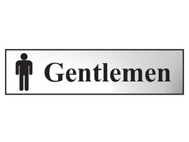 Scan Sign: Gentlemen Bathroom