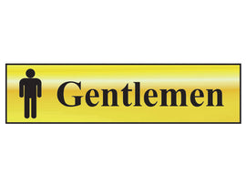 Scan Sign: Gentlemen Bathroom