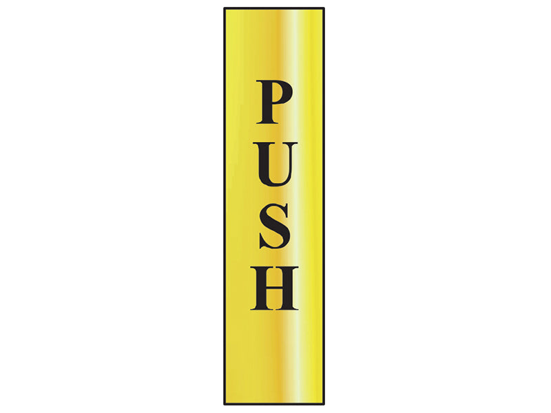 Scan Sign: Push (Vertical)