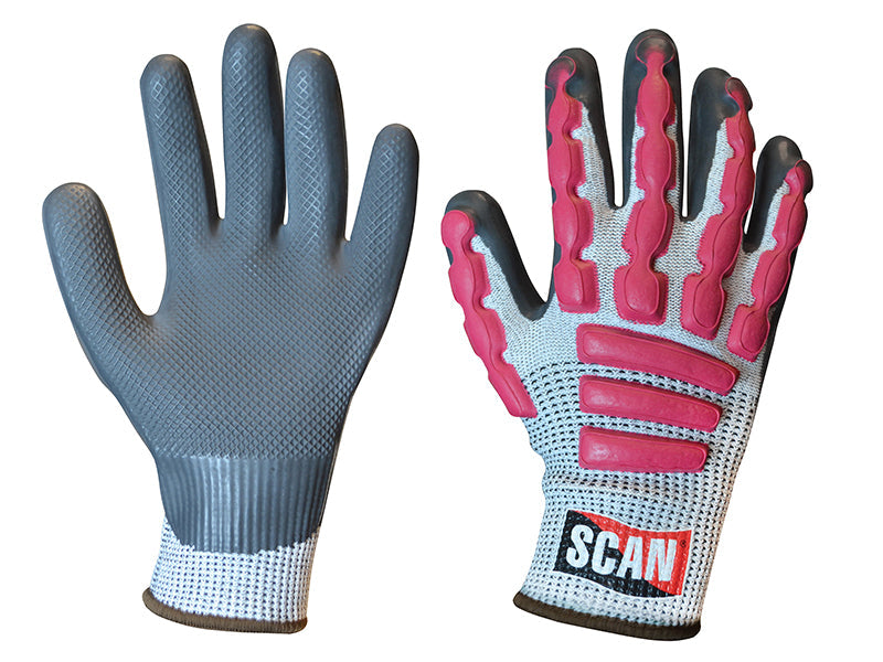 Scan Anti-Impact Latex Cut 5 Gloves