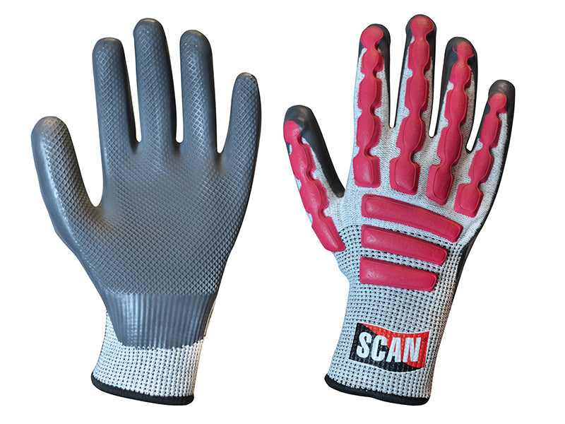 Scan Anti-Impact Latex Cut 5 Gloves